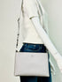 NWT Tory Burch Blake Swingpack Leather Crossbody Bag in Bay Gray